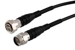 PE3C10347 - Fire Rated 4.3-10 Male to N Male Low PIM Cable Using TCOM-240-FR Coax With Times Microwave Components