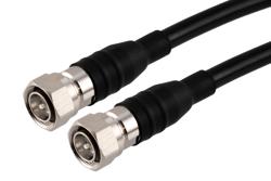 PE3C10355 - Fire Rated 4.3-10 Male to 4.3-10 Male Low PIM Cable Using TCOM-400-FR Coax With Times Microwave Components