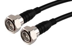 PE3C10356 - Fire Rated 7/16 DIN Male to 7/16 DIN Male Low PIM Cable Using TCOM-400-FR Coax With Times Microwave Components