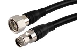 PE3C10367 - 7/16 DIN Male to N Male Low PIM Cable Using TCOM-600 Coax With Times Microwave Components