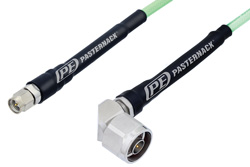PE3C1037 - SMA Male to N Male Right Angle Cable Using PE-P142LL Coax
