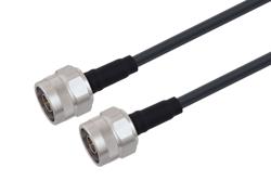 PE3C10374 - N Male to N Male Low Loss Cable Using TCOM-195 Coax With Times Microwave Components