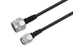 PE3C10380 - N Male to TNC Male Low Loss Cable Using TCOM-195 Coax With Times Microwave Components