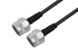 PE3C10384 - Fire Rated N Male to N Male Low Loss Cable Using TCOM-195-FR Coax With Times Microwave Components