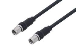 PE3C10387 - Fire Rated SMA Male to SMA Male Low Loss Cable Using TCOM-195-FR Coax With Times Microwave Components