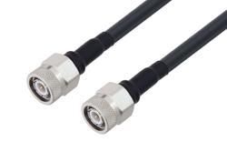 PE3C10401 - Fire Rated TNC Male to TNC Male Low Loss Cable Using TCOM-240-FR Coax With Times Microwave Components