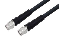 PE3C10418 - Fire Rated TNC Male to TNC Male Low Loss Cable Using TCOM-400-FR Coax With Times Microwave Components
