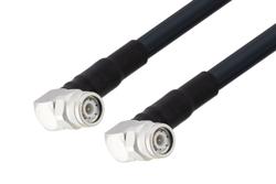 PE3C10420 - Fire Rated TNC Male Right Angle to TNC Male Right Angle Low Loss Cable Using TCOM-400-FR Coax With Times Microwave Components