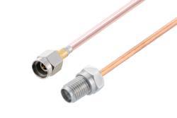 PE3C10450 - 2.92mm Male to 2.92mm Female Cable Using PE-118SR Semi-Rigid Coax