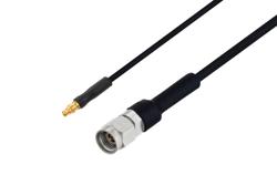 PE3C1104/HS - Mini SMP Female to 2.92mm Male Cable Using PE-SR405FLJ Coax with HeatShrink
