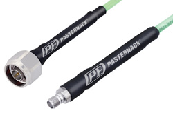PE3C1128 - N Male to SMA Female Low Loss Cable Using PE-P142LL Coax, RoHS