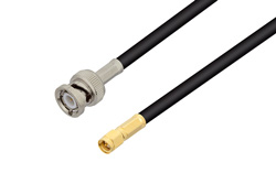 PE3C1218 - BNC Male to SMA Male Cable Using LMR-240-UF Coax