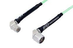 PE3C1271 - N Male Right Angle to TNC Male Right Angle Low Loss Cable Using PE-P142LL Coax, RoHS