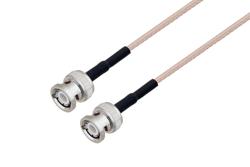 PE3C1527/HS - BNC Male to BNC Male Cable Using RG316-DS Coax with HeatShrink