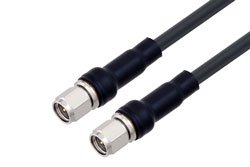 PE3C1568LF - SMA Male to SMA Male Low Loss Cable Using LMR-200 Coax With Times Microwave Components , LF Solder