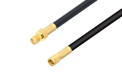 PE3C1589 - SMA Male to SMA Female Low Loss Cable Using LMR-240-UF Coax