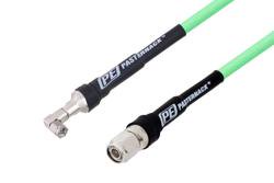 PE3C1617LF - TNC Male to SMA Male Right Angle Low Loss Cable Using PE-P300LL Coax, LF Solder