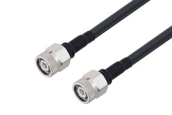 PE3C1624 - TNC Male to TNC Male Low Loss Cable Using LMR-240 Coax With Times Microwave Components