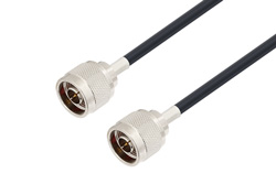 PE3C1642LF - N Male to N Male Low Loss Cable Using LMR-240-UF Coax, LF Solder