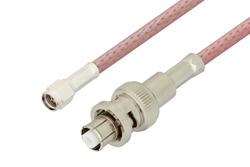 PE3C1656LF - SHV Plug to SMA Male Cable Using RG303 Coax, LF Solder