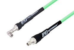 PE3C1722 - SMA Male to SMA Male Right Angle Low Loss Test Cable Using PE-P300LL Coax, RoHS