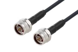 PE3C1737 - N Male to N Male Low Loss Cable Using LMR-240-UF Coax with Times Microwave Components