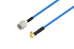 PE3C1843 - SMA Male to Mini SMP Female Right Angle Cable Using PE-P086 Coax
