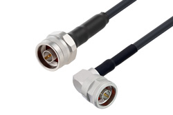 PE3C1879 - N Male to N Male Right Angle Low Loss Cable Using LMR-240-UF Coax