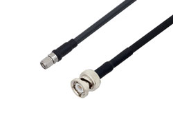PE3C1996 - SMA Male to BNC Male Low Loss Cable Using LMR-240 Coax