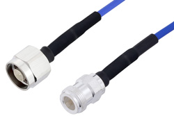 PE3C2001 - N Male to N Female LSZH Jacketed Low PIM Cable Using SR402FLJ Low PIM Coax with HeatShrink, RoHS