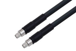 PE3C2036LF/HS - SMA Male to SMA Male Low Loss Cable Using LMR-400 Coax With Times Microwave Parts with HeatShrink, LF Solder