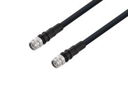 PE3C2055LF - TNC Male to TNC Male Low Loss Cable Using LMR-400 Coax with Times Microwave Components, LF Solder