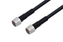 PE3C2080LF - N Male to N Male Low Loss Cable Using LMR-400-UF Coax with Times Microwave Components, LF Solder