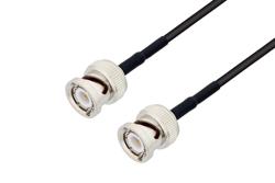 PE3C2139/HS - BNC Male to BNC Male Low Loss Cable Using LMR-100 Coax with HeatShrink