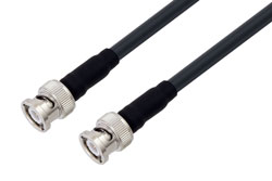 PE3C2156 - BNC Male to BNC Male Low Loss Cable Using LMR-240-UF Coax