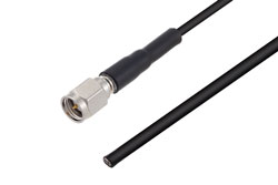 PE3C2363 - SMA Male to Straight Cut Lead Low Loss Cable Using LMR-100 Coax with Times Microwave Components