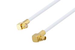 PE3C2505 - SMP Female Right Angle to MMCX Plug Right Angle Cable Using RG196 Coax