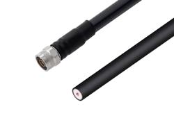 PE3C2849 - N Male to Straight Cut Lead Cable Using LMR-600 Coax