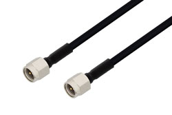 PE3C2886 - SMA Male to SMA Male Cable Using PE-SR402FLJ Coax
