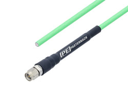 PE3C2914 - SMA Male to Straight Cut Lead Low Loss Cable Using PE-P142LL Coax