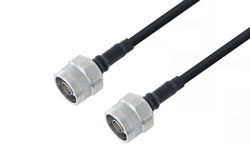 PE3C3044 - N Male to N Male Low Loss Cable Using LMR-200 Coax with Times Microwave Components