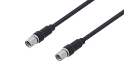 PE3C3055/HS - SMA Male to SMA Male Low Loss Cable Using LMR-195 Coax with Times Microwave Components with HeatShrink