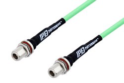 PE3C3232 - N Female Bulkhead to N Female Bulkhead Low Loss Test Cable Using PE-P300LL Coax