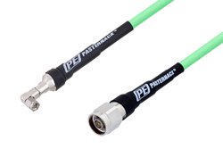 PE3C3238 - SMA Male Right Angle to N Male Low Loss Test Cable Using PE-P300LL Coax