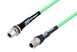 PE3C3247 - N Female to N Female Bulkhead Low Loss Test Cable Using PE-P300LL Coax