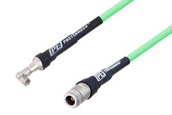 PE3C3250 - SMA Male Right Angle to N Female Low Loss Test Cable Using PE-P300LL Coax