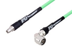 PE3C3251 - SMA Male to N Male Right Angle Low Loss Test Cable Using PE-P300LL Coax