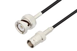 PE3C3325LF - BNC Male to BNC Female Cable Using RG174 Coax, LF Solder