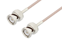 PE3C3349LF - BNC Male to BNC Male Cable Using 75 Ohm RG179 Coax, LF Solder, RoHS