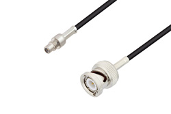 PE3C3384 - SMC Jack to BNC Male Cable Using RG174 Coax